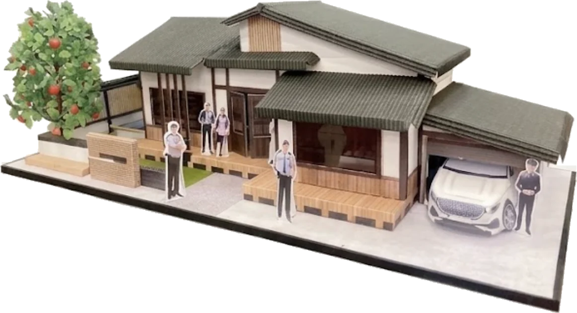 手工紙紮日式宅院靈厝