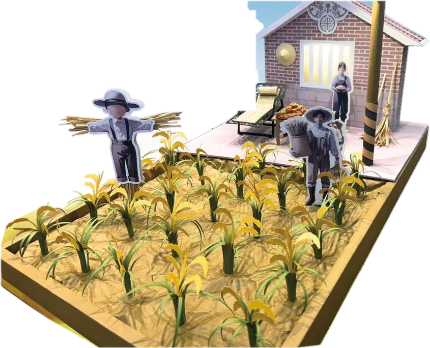 豐收稻香 手工紙紮
