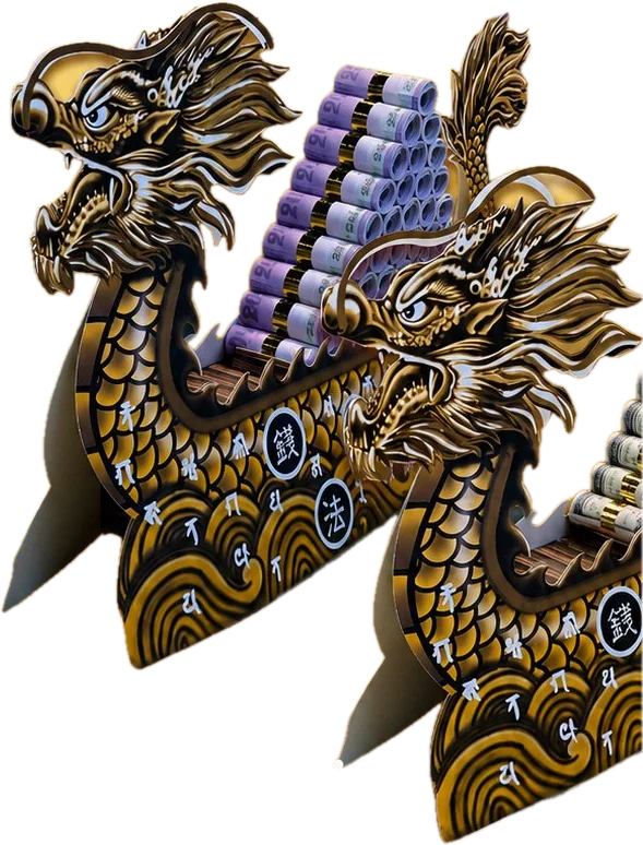 台幣龍船 手工紙紮