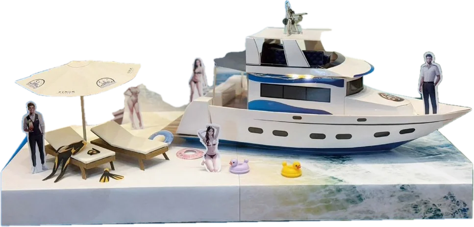 遊艇 手工紙紮